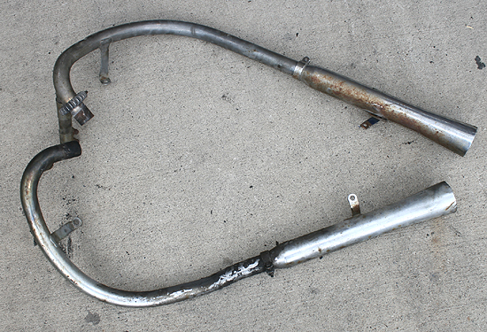 71 72 BSA A65T A65 THUNDERBOLT EXHAUST/MUFFLER/PIPES  