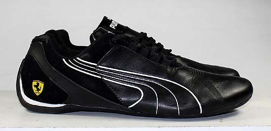 PUMA FERRARI BLACK LEATHER SNEAKERS MENS sz 11  