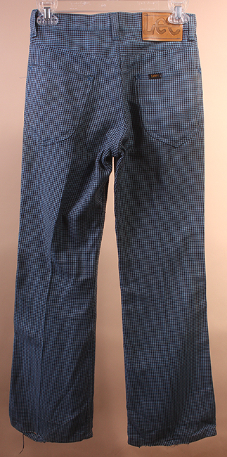 VTG LEE RIDER SANFORIZED HOUNDSTOOTH FLARE PANTS sz 2  