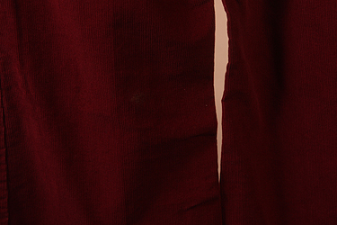 WOMENS RED LEVI CORDUROY BELL BOTTOM PANTS sz 11 26x32  