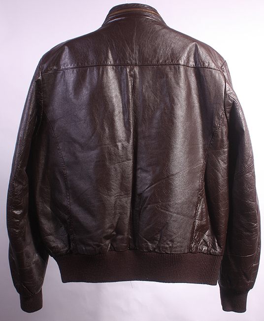 MENS VTG COOPER SOFT LEATHER FLIGHT HIPSTER JACKET   42  