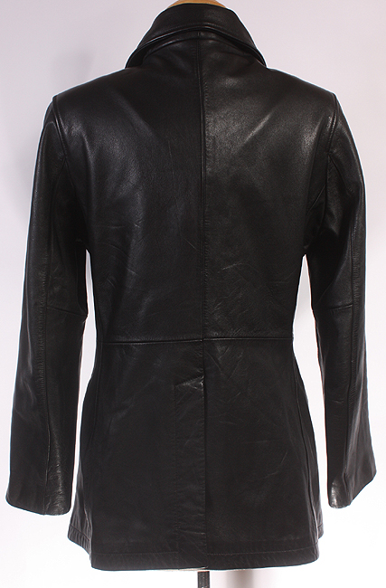 WOMENS GAP CUTE SOFT LEATHER P/PEA COAT/JACKET sz S  