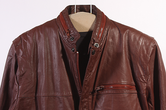 MENS VINTAGE SOFT LEATHER CAFE RACER/BIKER JACKET sz 46  