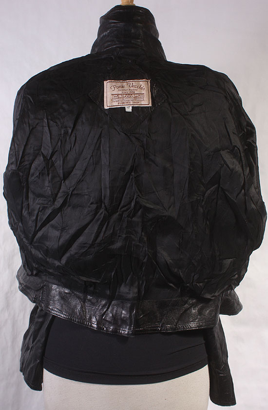   VINTAGE 80s SOFT LEATHER BIKER/FLIGHT/FASHION COAT/JACKET sz M  