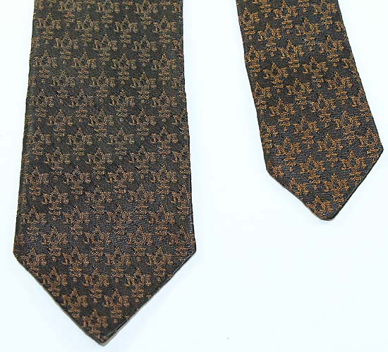 VINTAGE SKINNY 50s/60s MOD/HIPSTER WEMBLEY BROWN TIE/NECKTIE  