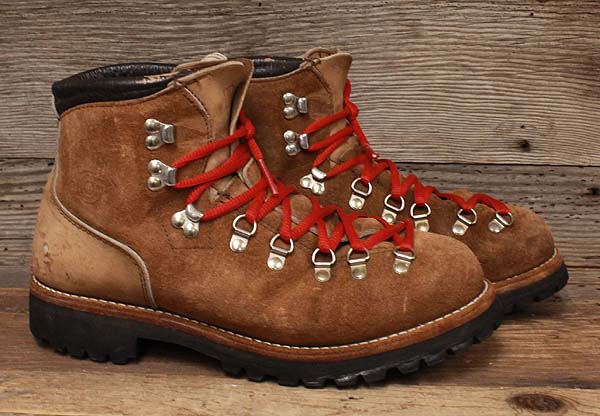 Asolo Mens Vintage Red Lace Mountaineer/Hiking Boots sz 10M | eBay